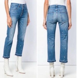 Veronica Beard Ines 10.75"
Girlfriend Jean Blue Splatter
Paint Cropped Size 27